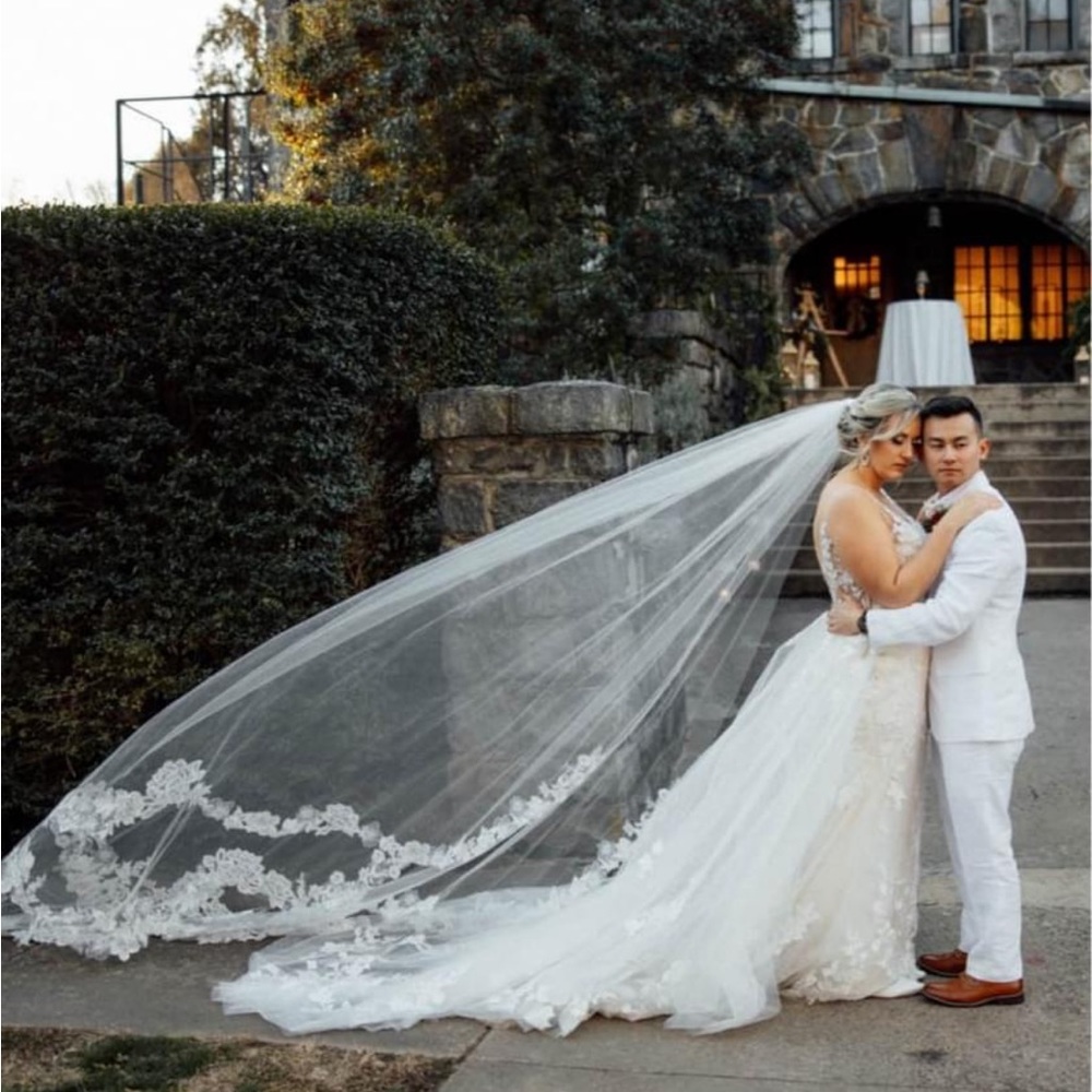 Enzoani wedding dress size 12 (comes with veil)